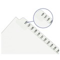 Office Jansan | Avery 01341 25-Tab '276 - 300-ft Label 11 in. x 8.5 in. Preprinted Legal Exhibit Side Tab Index Divider Set - White (1-Set) image number 2