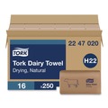 Cleaning & Janitorial Supplies | Tork 2247020 Dairy Towel 1-Ply 9.12 x 10.25 Natural 250 Sheets/Pack 16 Packs/Carton image number 0