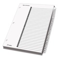  | Cardinal 60113CB 31 Tab 1 - 31 Letter Traditional Onestep Index System - White (31/Set) image number 1