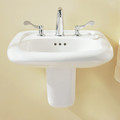 Fixtures | American Standard 0958.008EC.020 Murro Wall Mount Porcelain Bathroom Sink (White) image number 3