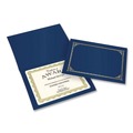 Office & Office Supplies | Geographics 47401 12.5 in. x 9.75 in. Certificate/Document Cover - Metallic Blue (6/Pack) image number 3