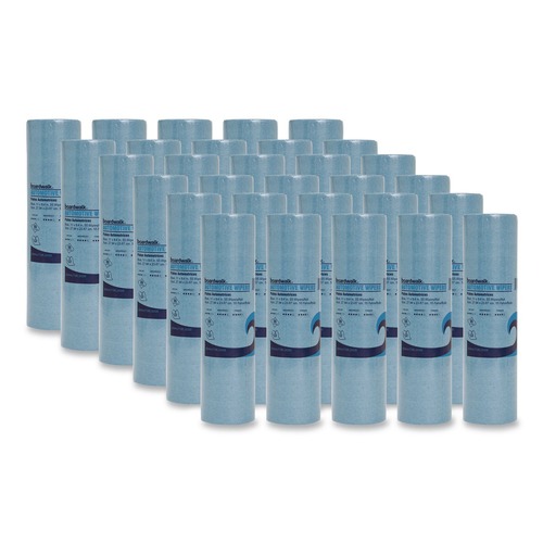 Office Jansan | Boardwalk AUTORL1650B 9.4 x 11 Automotive Wiper Rolls - Blue (30/Carton) image number 0