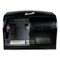 Paper Towels and Napkins | Scott 9604 11.1 in. x 6 in. x 7.63 in. Essential Coreless SRB Tissue Dispenser - Black image number 1