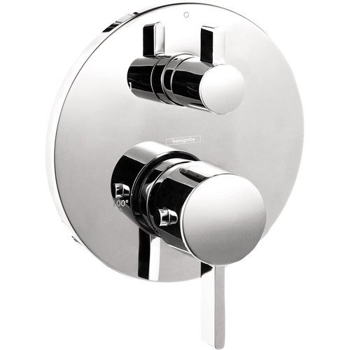 Fixtures | Hansgrohe 04231000 S Thermostatic Trim with Volume Control & Diverter (Chrome) image number 0