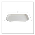 Food Trays, Containers, and Lids | Eco-Products EP-SCTR1317NFA 13 x 17 Regalia Sugarcane Servingware Platter - White (100/Carton) image number 1
