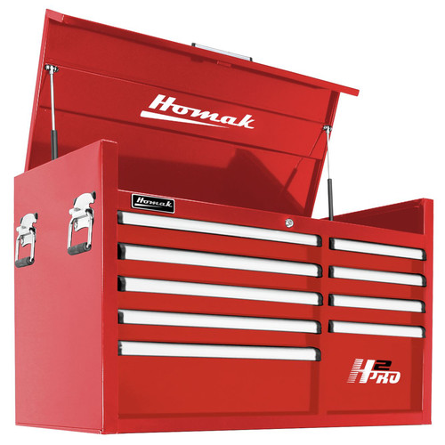Storage Sale | Homak RD02041091 41 in. H2Pro Series 9 Drawer Top Chest (Red) image number 0