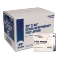 Food Service | AmerCareRoyal RPA20 28 in. x 46 in. 1 mil Heavyweight Poly Aprons - One Size Fits All/White (500/Carton) image number 1