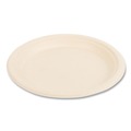 Food Service | Boardwalk BWKPLATE9NPFA 9 in. Diameter Bagasse PFAS-Free Dinnerware Plate - Tan (500/Carton) image number 6