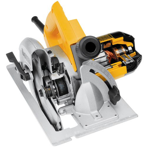 Dewalt 7 1 4 in. Circular Saw with Rear Pivot Depth Electric Brake CPO Outlets