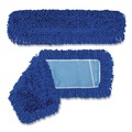 Mops | Gritt Commercial GRI1823612PK 36 in. x 5 in. Microfiber Looped Dust Mop Pad Head - Blue (12/Carton) image number 8