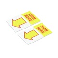 Office Jansan | Universal UNV99005 "Sign Here" Arrow Page Flags - Yellow/Red (50 Flags/Dispenser, 2 Dispensers/Pack) image number 2