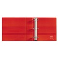 Office Jansan | Avery 79583 Heavy-Duty 11 in. x 8.5 in. 3 in. Capacity 3 Locking One Touch EZD Rings Non-View Binder with DuraHinge - Red image number 3