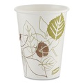 Cups and Lids | Dixie 2342PATH Pathways 12 oz. Paper Hot Cups (50/Pack) image number 1