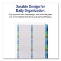 Office Jansan | Avery 11322 11 in. x 8.5 in. 32-Tab 1 to 32 Customizable TOC Ready Index Double Column Multicolor Tab Dividers - White (1-Set) image number 4