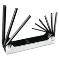 Hand Tool Sets | Klein Tools 70591 9-Key SAE Folding Hex Key Set image number 0