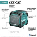 Speakers & Radios | Factory Reconditioned Makita XRM11-R 18V LXT/12V MAX CXT Lithium‑Ion Cordless/Corded Bluetooth Job Site Speaker (Tool Only) image number 4