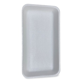 GEN 15PWH 14.44 in. x 7.88 in. x 1.37 in. #15P Meat Trays - White (200/Carton)