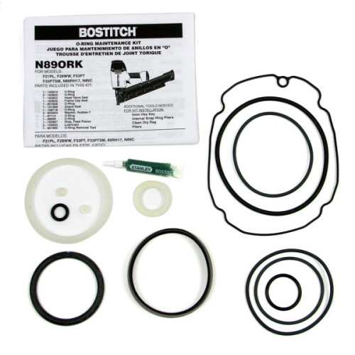 Repair Kits and Parts | Bostitch N89ORK O-Ring Repair Kit for F21, F28, F33 & N89C models image number 0