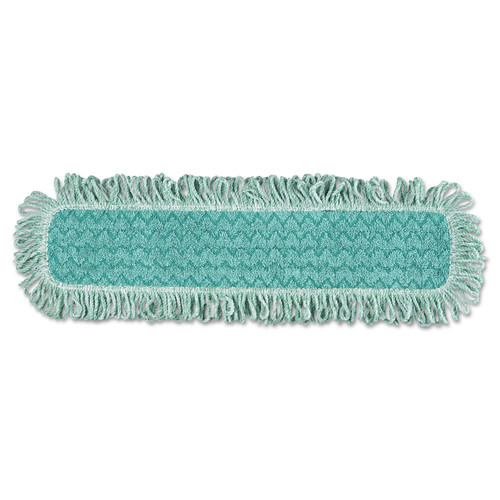 Bulk Savings Pricing 2 | Rubbermaid Commercial HYGEN FGQ42600GR00 24w x 9d HYGEN Microfiber Fringed Dust Mop Pad - Green image number 0