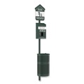 Trash & Waste Bins | Furloo FLO1HSG Pet Waste Station with Header Bag Locking Dispenser, 11.5 Gallon Round Lidded Trash Can, Pole, and Glow-in-the-Dark Sign image number 3