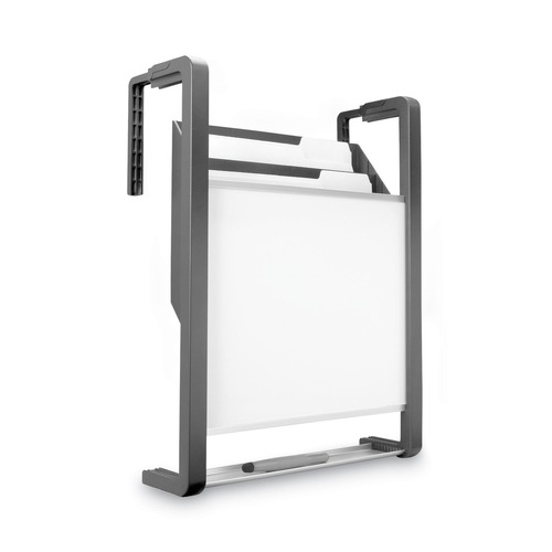 Office Jansan | Quartet OFD Three-Pocket Hanging File Pocket with Dry Erase Board - Letter, Black image number 0
