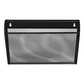 Universal UNV20026 14 in. x 3.1 in. x 8.2 in. Metal Mesh Wall Letter File - Black