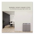 Trash & Waste Bins | Rubbermaid Commercial 1961623 23 Gallon Paper Configure Indoor Recycling Waste Receptacle - Gray image number 5
