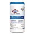 Office Jansan | Clorox Healthcare 35309 1 Ply 6.75 in. x 9 in. Unscented Bleach Germicidal Wipes - White (6/Carton) image number 1