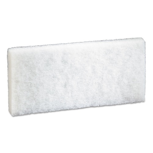 Sponges & Scrubbers | 3M 8440 4.63 in. x 10 in. Doodlebug Scrub Pad - White (5/Pack, 4 Packs/Carton) image number 0