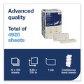 Paper Towels and Napkins | Tork 105065 1-Ply 7.91 in. x 8.85 in. PeakServe Continuous Hand Towel - White (12/Carton) image number 2