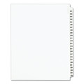 Office Jansan | Avery 01338 11 in. x 8.5 in. 25-Tab 201 to 225 Avery Style Preprinted Legal Exhibit Side Tab Index Dividers - White (1-Set) image number 0