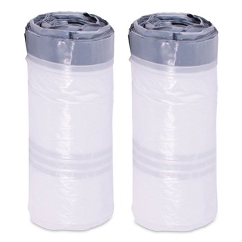 Boardwalk 13 Gallon 24 in. x 28 in. Drawstring Kitchen Bags - White (50 Bags/Roll, 2 Rolls/Carton)
