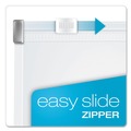  | Cardinal 14201 11 in. x 8-1/2 in. Expanding Zipper Binder Pockets - Clear (3/Pack) image number 3