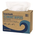 Cleaning & Janitorial Supplies | Boardwalk BWK-E025IDW 4-Ply 9.75 in. x 16.75 in. Scrim Wipers - White (150/Dispenser Pack, 6 Dispenser Packs/Carton) image number 1