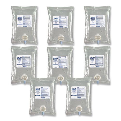 Labor Day Sale! Save $30 off $199! | PURELL 4163-08 1000 mL Fragrance-Free Advanced Hand Sanitizer Green Certified Gel Refill For CS2 Dispensers (8/Carton) image number 0