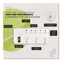 Office Electronics & Batteries | GoGreen Power GG-18316WH 6 ft. Cord 750 Joules 8-Outlet Surge Protector - White image number 4