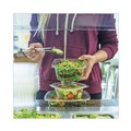 Food Trays, Containers, and Lids | World Centric RDCS32 6.1 in. x 7.6 in. x 2.8 in. 32 oz. PLA Rectangular Plastic Deli Containers - Clear (600/Carton) image number 1