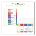 Office Jansan | Avery 11083 Ready Index 11 in. x 8.5 in. 12-Tab 1 to 12 Customizable Table of Contents Dividers with Multicolor Tabs - White (3/Pack) image number 3