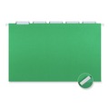 Office Jansan | Universal UNV14217EE 1/5 Cut Tab Legal Size Deluxe Color Hanging File Folders - Bright Green (25/Box) image number 2