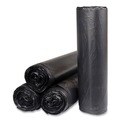 Trash Bags | Inteplast Group S404816K 45 gal. 16 microns 40 in. x 48 in. High-Density Interleaved Commercial Can Liners - Black (25 Bags/Roll, 10 Rolls/Carton) image number 3