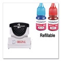 Bulk Savings Pricing 2 | ACCUSTAMP2 035540 1.63 in. x 0.5 in. ORIGINAL Pre-Inked Shutter Stamp - Red/Blue image number 3