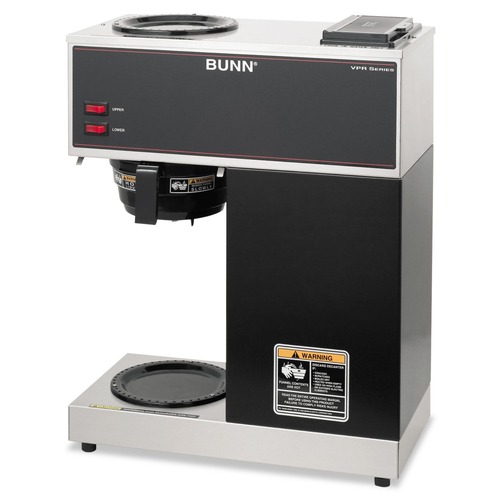Just Launched | BUNN 33200.0000 Vpr Two Burner Pourover Coffee Brewer, Stainless Steel, Black image number 0