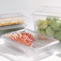 Food Service | Carlisle 1062107 18 in. x 26 in. x 6 in. 8.5 gal. StorPlus Polycarbonate Plastic Food Storage Container - Clear image number 3