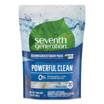 Seventh Generation Natural Automatic Dishwasher Detergent Packs - Free and Clear