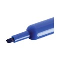  | Universal UNV07053 Broad Chisel Tip Permanent Marker - Blue (1 Dozen) image number 3