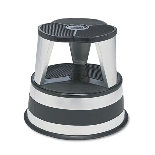 Office Furniture & Lighting | Cramer 100101 Kik-Step 16 in. Diameter x 14.25 in. Height 2-Step Stool - Silvertone image number 0