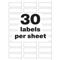  | Avery 60530 PermaTrack 0.75 in. x 2 in. Laser Printers Tamper-Evident Asset Tag Labels - White (240/Pack) image number 6