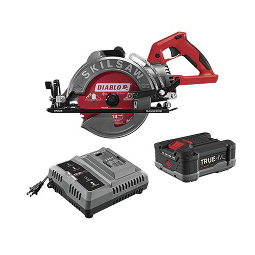 Circular Saws | SKILSAW SPTH77M-12 TRUEHVL Worm Drive Lithium-Ion 7-1/4 in. Cordless Saw Kit with 24-Tooth Diablo Carbide Blade (5 Ah) image number 0