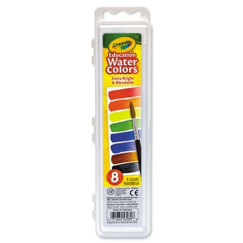 Crayola Palette Tray Watercolors - 8 Assorted Colors
