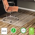 Office Jansan | Deflecto CM21442F 46 in. x 60 in. Flat Packed EconoMat All Day Use Chair Mat for Hard Floors - Clear image number 7